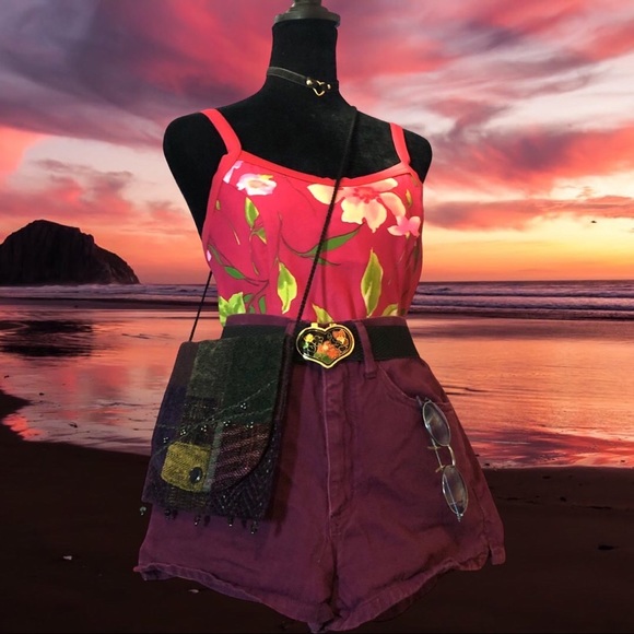 80s Floral tankini top - Picture 1 of 3